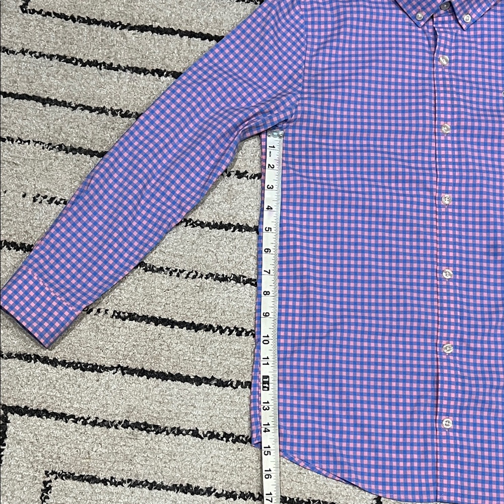 Vineyard Vines Pink and Blue Gingham Button-Down Shirt - Picture 4 of 7